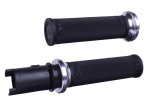 ODI LOCK-ON HART-LUCK FULL-WAFFLE `23-24 CVO BLACK/SILVER - V31HTC-BB-S