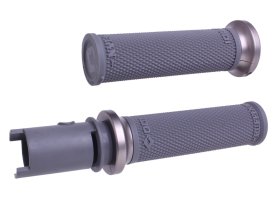 ODI VAN'S LOCK-ON GRIPS `23-24 CVO GRAPHITE/GUN METAL - V31VHTCH-H