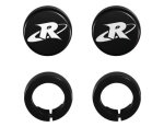 Riva END CAPS , ODI GRIPS , BLACK - RY206-BK