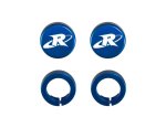 Riva END CAPS , ODI GRIPS , BLUE - RY206-BL
