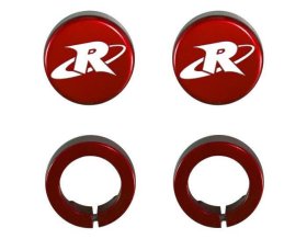 Riva END CAPS , ODI GRIPS , RED - RY206-RD