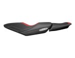 Riva SEAT Cover , FX1800 Black/RED W/ Silver STITCH - RY5-FX19-3