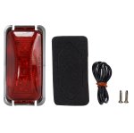 SBT LED Clearance Light Red Chrome Bezel - 10-343-04