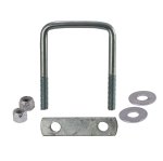 SBT Trailer U-Bolts with Frame Straps 3-1/8" x 4" & 5" strap - 10-432