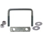 SBT Trailer U-Bolts with Frame Straps 4-1/8" x 3" & 6" strap - 10-433