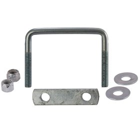 SBT Trailer U-Bolts with Frame Straps 4-1/8" x 3" & 6" strap - 10-433 SBT Trailer U-Bolts with Frame Straps 4-1/8" x 3" & 6" strap - 10-433