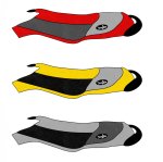 SBT Seat Cover for Sea-Doo 1997/2000-2002 XP/1998-1999 XP LTD/2003-2004 XP DI - 108BT111-P