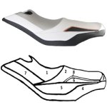 SBT Seat Cover for Sea-Doo 2009-2010 GTI 130/GTI SE 130/2009-2010 GTI SE 155/2011 GTS Pro 130/2009 - 108BT124