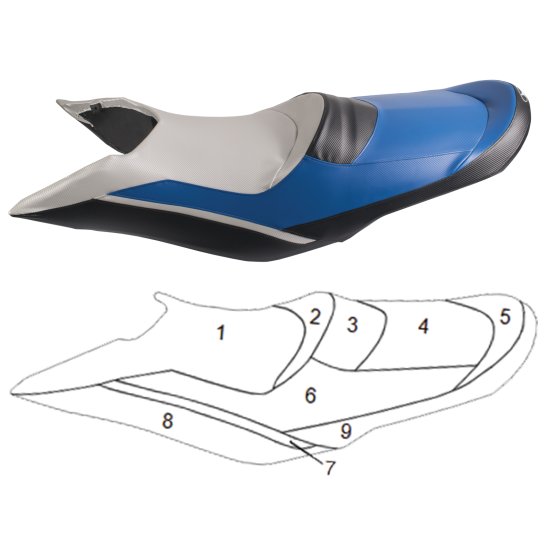 SBT Seat Cover for Sea-Doo 2011-2015 Wake Pro 215 - 108BT128