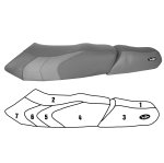 SBT Seat Cover for Yamaha 1997 Wave Venture 1100/1997 Wave Venture 760/1998 Wave Venture 700 - 108BT411