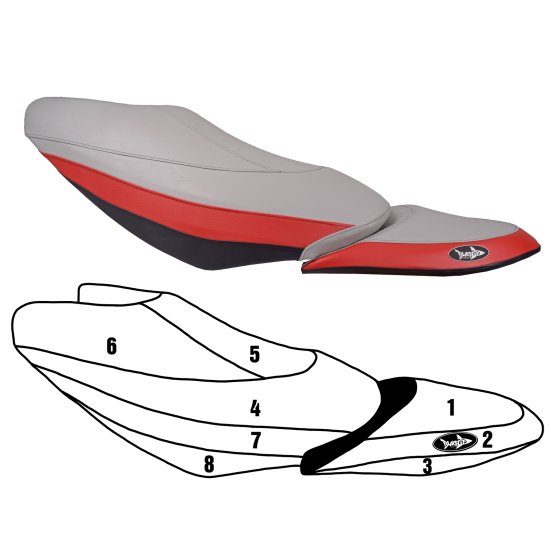 SBT Seat Cover for Yamaha 2002- 2008 FX (non Cruiser models) - 108BT418