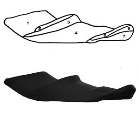 SBT Custom Seat Cover for Yamaha VX Cruiser 2010-2014 - 108BT429