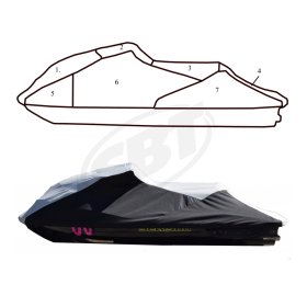 SBT Custom Vented Storage Cover for Sea-Doo 2012-2020 RXP-X 260 - 111WS116-VC