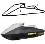 SBT Custom Vented Storage Cover for Sea-Doo 260 RXT iS RXT-X aS GTX Ltd iS GTX S GTX S 155 - 111WS118-VC