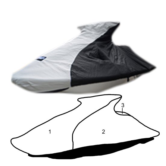 SBT Custom Vented Storage Cover for Polaris 92-95 SL650/93-1995 SL750/1996-1997 SL700/DLX/ SL 780/SL 900 - 111WS302-VC