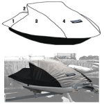 SBT Custom Vented Storage Cover for Yamaha 2005-2009 VX110 Sport W/O Mirrors - 111WS407-VC