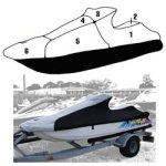SBT Custom Vented Storage Cover for Yamaha 1991-1993 Wave Runner LX/ 1992-1995 VXR, VXR Pro - 111WS410-VC