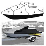 SBT Custom Vented Storage Cover for Yamaha 1994-1997 Wave Raider 700/760/1100 - 111WS412-VC
