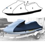 SBT Custom Vented Storage Cover for Yamaha GP760 /1998-2000 GP 800 /GP1200/1997-1999 GP 700 - 111WS415-VC