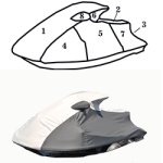 SBT Custom Vented Storage Cover for Yamaha VX VXR VXS 2010-2014 V1 V1 Sport 2015-2016 - 111WS421-VC