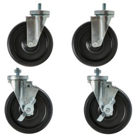 SBT 6" Caster Swivel Kit M12 X 1.75 bolt (2 Brake & 2 Non-Brake) - 12-501-3K SBT 6" Caster Swivel Kit M12 X 1.75 bolt (2 Brake & 2 Non-Brake) - 12-501-3K