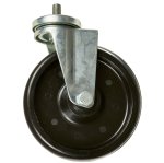 SBT 6" Caster Wheel, Swivel Non-Brake 8mm Bolt M12X1.75 Stud - 12-502-30