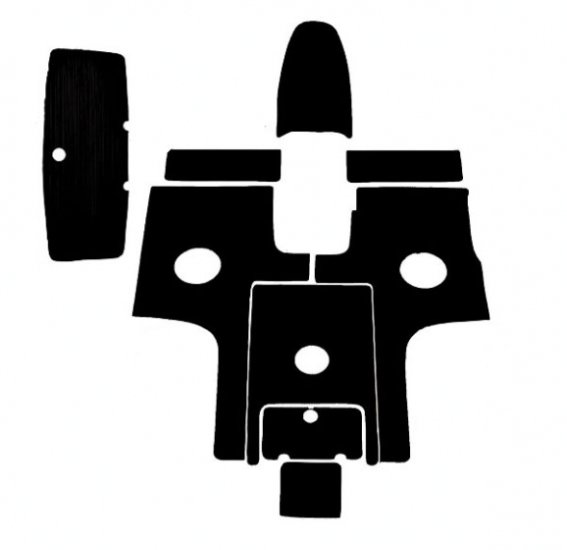 SBT Interior Mat Kit for Yamaha AR230/ AR230HO 2005-2006 SX230 2005-2006 SR230 2005 - 130BE905Int