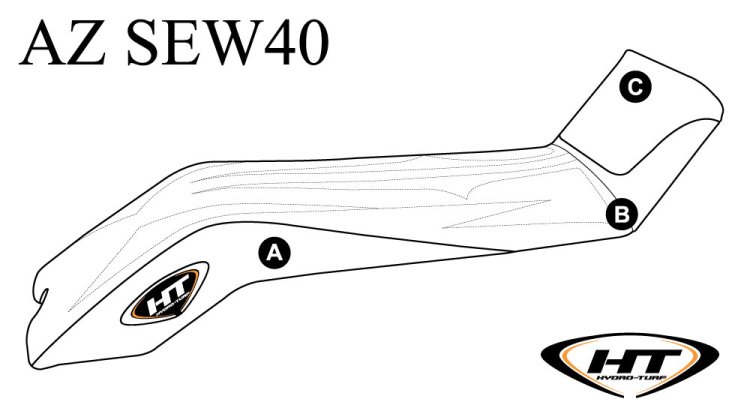 SBT Seat Cover for Kawasaki X2 650 - AZ-SEW40