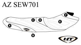 SBT Seat Cover for Yamaha EX, EX Sport, EX Deluxe (17-20) - AZ-SEW701 SBT Seat Cover for Yamaha EX, EX Sport, EX Deluxe (17-20) - AZ-SEW701