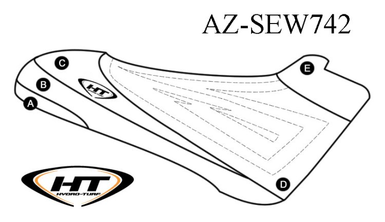 SBT Seat Cover for Yamaha WaveBlaster 800 - AZ-SEW742