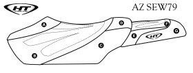 SBT Seat Cover for Yamaha GP / GP 1200R (99 & Pre 99) - AZ-SEW79 SBT Seat Cover for Yamaha GP / GP 1200R (99 & Pre 99) - AZ-SEW79