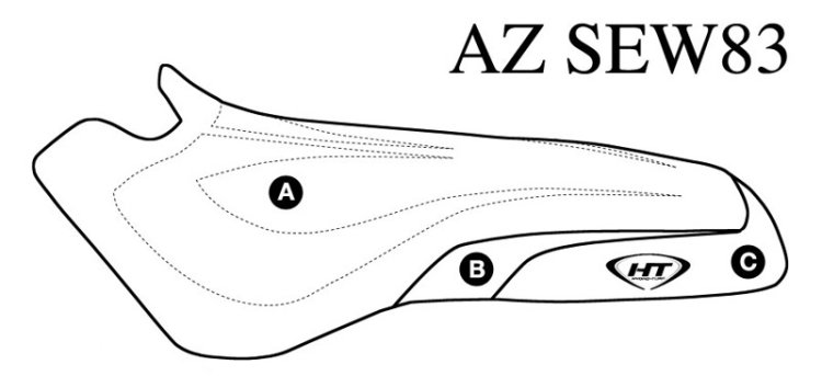 SBT Seat Cover for Sea-Doo XP (93-96) / SP Family (94-99) - AZ-SEW83