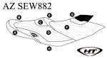 SBT Seat Cover for Sea-Doo RXT-iS/RXT 260/RXT-X 260/Wake Pro 215/RXT-X aS 260 - AZ-SEW882