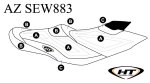 SBT Seat Cover for Sea-Doo GTX LTD iS 09-15/GTX 155/GTX 215 10-15 - AZ-SEW883