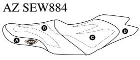 SBT Seat Cover for Sea-Doo GTS 130 / GTI (11-17) / Wake 155 (12-17) - AZ-SEW884 SBT Seat Cover for Sea-Doo GTS 130 / GTI (11-17) / Wake 155 (12-17) - AZ-SEW884