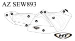 SBT Seat Cover for Sea-Doo RXT 230, RXT-X 300 & Wake Pro 230 (18) - AZ-SEW893