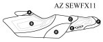 SBT Seat Cover for Yamaha FX SHO & FX HO (12-15) - AZ-SEWFX11