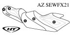 SBT Seat Cover for Yamaha FX Cruiser HO & FX Cruiser SHO (12-13) - AZ-SEWFX21