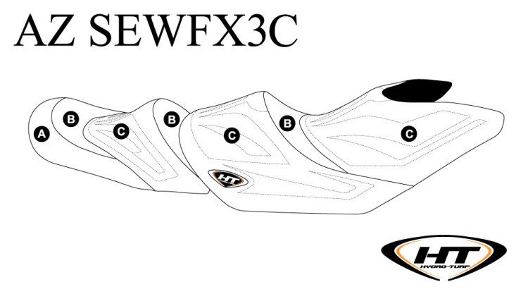 SBT Seat Cover for Yamaha FX Cruiser HO/SVHO/Limited (19-20) - AZ-SEWFX3C