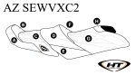 SBT Seat Cover for Yamaha VX Cruiser (15-20)/VX Cruiser HO/VX LTD 16-20 - AZ-SEWVXC2