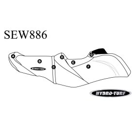 SBT Seat Cover for Sea-Doo RXT-X 300/RXT-X aS 260/RXT 260/Wake Pro 215 - SEW886 SBT Seat Cover for Sea-Doo RXT-X 300/RXT-X aS 260/RXT 260/Wake Pro 215 - SEW886