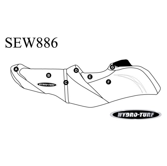 SBT Seat Cover for Sea-Doo RXT-X 300/RXT-X aS 260/RXT 260/Wake Pro 215 - SEW886