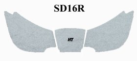 Hydro-Turf Rear Boarding Step Mats Only For Sea-Doo (04-2012) Speedster 200 & (06-09) Wake - SD16R
