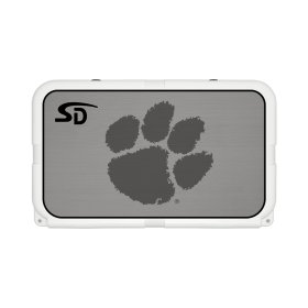 Seadek Collegiate Cooler Pad - YETI Tundra 45 - Storm Gray / Black, Clemson - 57500-80066 Seadek Collegiate Cooler Pad - YETI Tundra 45 - Storm Gray / Black, Clemson - 57500-80066