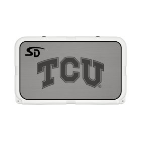 Seadek Collegiate Cooler Pad - YETI Tundra 45 - Storm Gray / Black, Texas Christian University - 57535-80066 Seadek Collegiate Cooler Pad - YETI Tundra 45 - Storm Gray / Black, Texas Christian University - 57535-80066