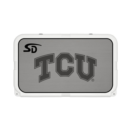 Seadek Collegiate Cooler Pad - YETI Tundra 45 - Storm Gray / Black, Texas Christian University - 57535-80066