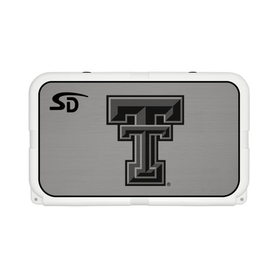 Seadek Collegiate Cooler Pad - YETI Tundra 45 - Storm Gray / Black, Texas Tech University - 57541-80066