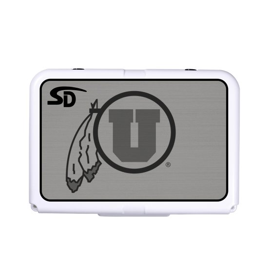 Seadek Collegiate Cooler Pad - RTIC 20 - Storm Gray / Black, University of Utah - 57710-80066