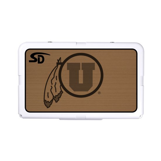Seadek Collegiate Cooler Pad - RTIC 45 - Mocha / Black, University of Utah - 57711-80093