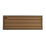 Seadek RV Step Covers - Teak - 24"x8.5" - Mocha / Black, Single Step - 58108-80093